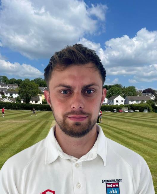 Sam Franklin - led bowling attack with 5 for 9 for Saundersfoot Sam Franklin - led bowling attack with 5 for 9 for Saundersfoot